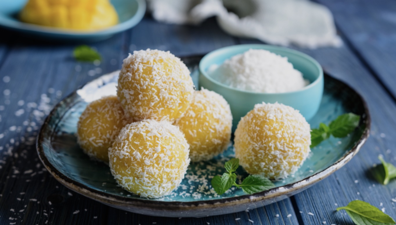 Kesar Coconut Laddoo